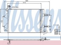 Condensator, climatizare VW FOX (5Z1, 5Z3) (2003 - 2016) NISSENS 94628 piesa NOUA