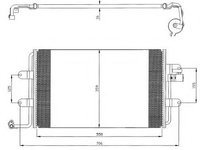 Condensator, climatizare VW NEW BEETLE Cabriolet (1Y7) (2002 - 2010) NRF 35300