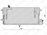 Condensator, climatizare VW PASSAT (3A2, 35I) (1988 - 1997) DELPHI TSP0225073 piesa NOUA