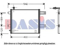 Condensator, climatizare VW POLO (6N1), VW POLO limuzina (6KV2), SEAT AROSA (6H) - AKS DASIS 042001N