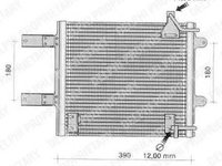 Condensator, climatizare VW POLO (6N2) (1999 - 2001) DELPHI TSP0225373 piesa NOUA