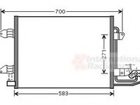 Condensator, climatizare VW TOURAN (1T1, 1T2), VW CADDY III caroserie (2KA, 2KH, 2CA, 2CH), VW CADDY III combi (2KB, 2KJ, 2CB, 2CJ) - VAN WEZEL 580052