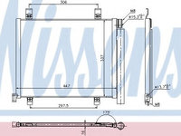 Condensator, climatizare VW UP (2011 - 2016) NISSENS 940254 piesa NOUA