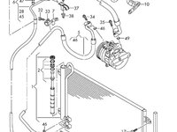 Conducta AC joasa presiune lunga Volkswagen Passat B6 berlina 3C0820743BF OEM 3C0820743BF