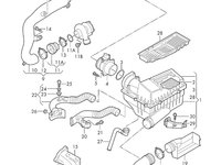 Conducta admisie filtru aer Golf 5 1.9 TDI BKC 2006 OEM 1K0129684B