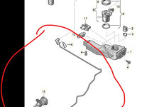 Conducta alimentare pompa adblue VW Sharan 7N0131983B 7N0 131 983 B