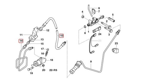 Conducta Ambreiaj BMW E46 - 21526774267 / 21526774230