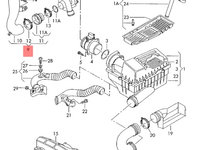 Conducta filtru aer 3C0129654P Vw Passat b6 TDI 2007 BMP OEM 3C0129654P