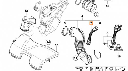 Conducta /furtun capac Tacheti Bmw 1 3 5 7 E81 E87 E90 N47 N57 F10 F01 13717803842