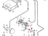 Conducta gaze EGR 2.0 TDI (E4) Volkswagen Passat 3C 2007 2008 OEM 03G131521D
