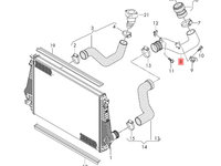 Conducta intercooler Volkswagen Amarok 2H 2015 2016 OEM 2H0145762
