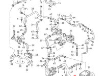 Conducta lichid racire motor Audi A4 B8 2.7 TDI CGK OEM 059121071BJ