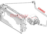 Conducta presiune variabila aer conditionat 2360022 METZGER pentru Audi A4 Vw Passat Audi A6