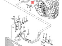 Conducta racire ulei cutie de viteze Audi A6 4B (C5) Sedan 20032.5 TDI OEM 8E0317818N