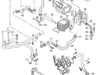 Conducta sistem racire Audi A6 4F C6 3.0 TDI BMK OEM 059121065AH