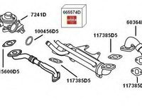 Conducta tubulara, Supapa-AGR AUDI A4 limuzina (8D2, B5), VW PASSAT limuzina (3B2), AUDI A6 limuzina (4B2, C5) - WAHLER 60364D