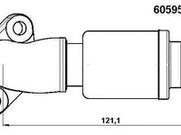 Conducta tubulara Supapa-AGR MERCEDES-BENZ VITO caroserie (638) WAHLER 60595D