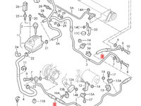 Conducta ulei tur caseta directie Volkswagen Bora 1J 1.9 TDI 96 kw 2003 2004 OEM 1J0422893BT