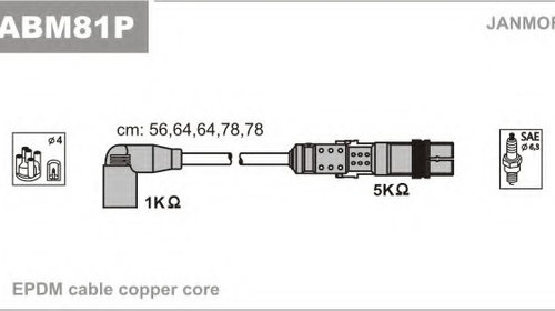 Conductori cabluri ABM81P JANMOR pentru Vw Pa