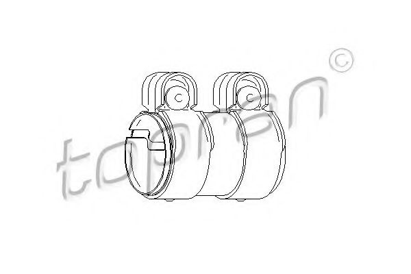 Conector teava, sistem de esapament VW EOS (1F7, 1