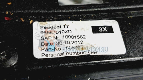 Consola centrala Peugeot 308 [Fabr 2007-2013] 96587010ZD