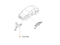 CONTACT STOP FRANA Logan (dupa 03.09) RENAULT 7700414986 <br>