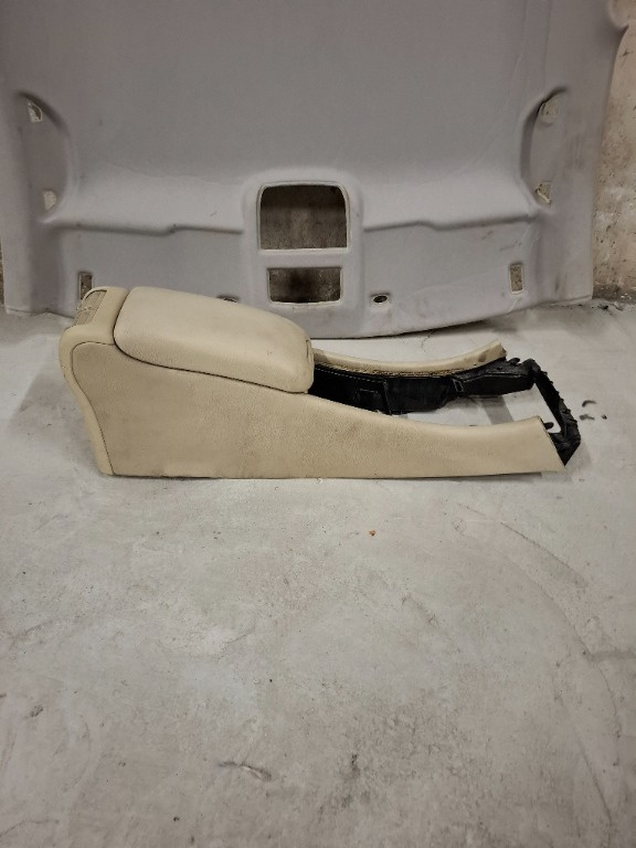 Cotiera Mercedes Benz W203 piele, crem - imagine 2