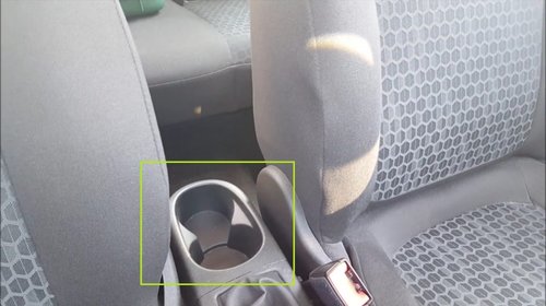 Cotiera Opel Corsa E (09.2014-) - Cotiera auto pro.tec - negru piele ecologica cu cusatura alba