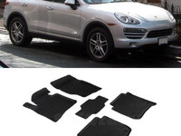 Covoare / Covorase / Presuri cauciuc stil tip tavita PORSCHE Cayenne II 2011-2017 (5 bucati) (82716) - SEINTEX