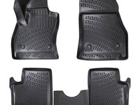 Covoare / Covorase / Presuri cauciuc stil tip tavita FIAT 500L 2012-2022 (5 bucati) (CNX 74452)