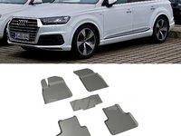 Covoare / Covorase / Presuri cauciuc stil tip tavita AUDI Q7 II dupa 2015-prezent (5 bucati) (86854) - SEINTEX