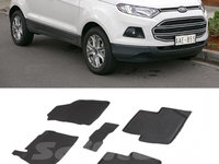 Covoare / Presuri cauciuc stil tip tavita FORD EcoSport II 2012-2023 (5 bucati) (90164) - SEINTEX