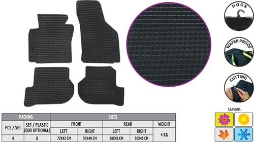 Covorase auto ECO compatibil Seat Leon 2 2004