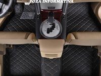 Covorase auto LUX PIELE 5D Audi A4 B9 2016-> ( 5D-024 cusatura bej )