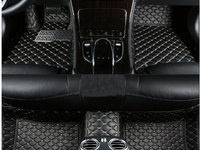 Covorase auto LUX PIELE 5D Mercedes S-Class scurt W222 2013-> (cusatura bej )