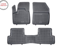 Covorase interior cauciuc tip tava negru Ford MUSTANG MACH - E 2020 - 3-Piese - livrare gratuita