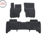 Covorase interior cauciuc tip tava negru Land Rover Range Rover IV 2012 - 2022 3-Piese - livrare gratuita