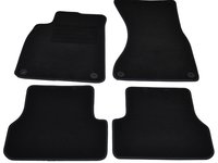 Covorase mocheta Audi A6 4 USI 4/2011- , A6 AVANT 9/2011- , A7 10/2010- Negru, set de 4 bucati