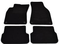 Covorase mocheta Audi A6 (C6) Berlina Avant/Kombi Allroad 2006-2011 Negru, set de 4 bucati