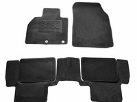 Covorase mocheta Renault Scenic III [Grand] 2009-2016, Negre, set de 5 Buc.