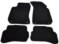 Covorase mocheta VW Passat B5 cu fixare in podea OVALA 10/2000-2/2005 Negru, set de 4 bucati