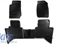 Covorase Presuri Auto din Cauciuc compatibil cu Isuzu D - MAX II (2011-up) Negru