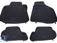 Covorase Presuri Auto Negru din Cauciuc SEAT Leon II 2005-2013, compatibil cu SKODA Octavia II 06/2004-2013, Octavia II Tour 2010-; compatibil cu VW Golf V, VI 2003-2013, Golf GTI 2002-, Jetta 2005-20