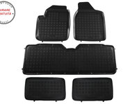 Covorase Presuri Auto Negru din Cauciuc compatibil cu Ford GALAXY I (1995-2006) Seat Alhambra I (1996-2010) VW Sharan I (1995-2010) versiune 7 pasageri- livrare gratuita