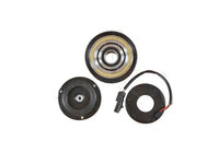 Cupla magnetica ambreiaj compresor Ac/ diametru 120 mm cu 6 caneluri, tip Denso 10PA17J, Chrysler Voyager 1996-2001, Dodge Caravan 1996-2001 motorizare 2, 0/2, 4/2, 5 TD, 3, 0/3, 3/3, 8 V6, rulment 30x52x22 mm,