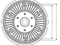 Cupla ventilator radiator 47924 NRF pentru Ford Transit