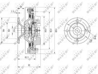 Cupla ventilator radiator 49572 NRF pentru Toyota Land Toyota Prado