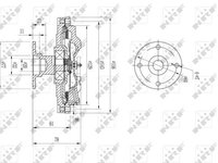 Cupla ventilator radiator 49576 NRF pentru Nissan Patrol