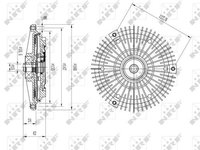 Cupla ventilator radiator 49617 NRF pentru Mercedes-benz E-class