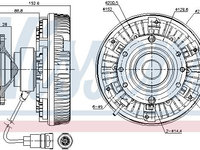 Cupla ventilator radiator 86028 NISSENS pentru Nissan Murano